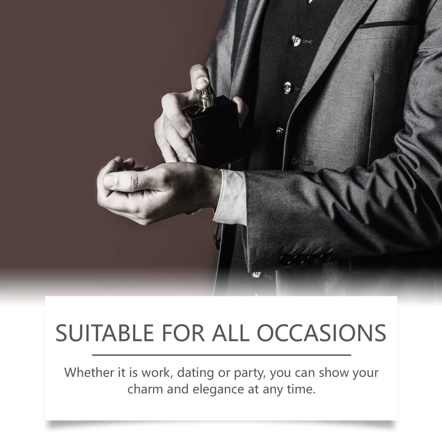 ROXELIS 50ml Rich And Whiskey Homme Perfume Long-lasting Fragrance,Enhance Personal Charm, Confidently Show Style and Elegance